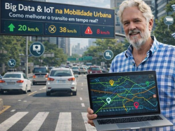 Aldo Vendramin explica como Big Data e IoT permitem decisões em tempo real para melhorar a mobilidade urbana.