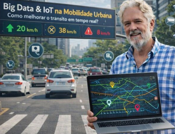 Aldo Vendramin explica como Big Data e IoT permitem decisões em tempo real para melhorar a mobilidade urbana.