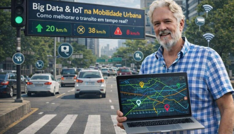 Aldo Vendramin explica como Big Data e IoT permitem decisões em tempo real para melhorar a mobilidade urbana.